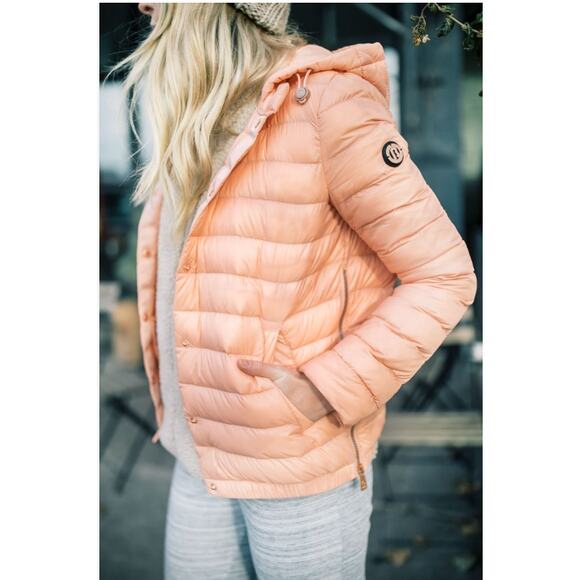 Puffer Jacket Bernardo Packable Pink Salmon Xsmall - Picture 1 of 7